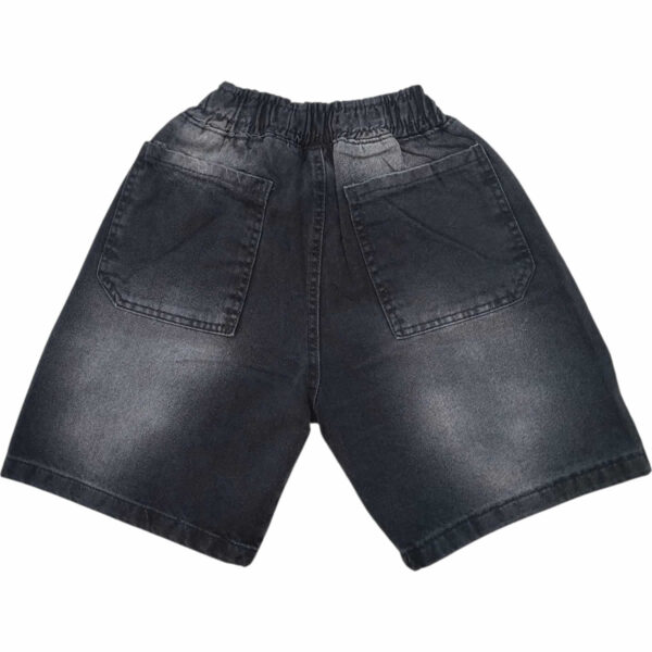 Art 2318 / Bermuda Jogger Jean Negro Juvenil Talle 8 al 18 - Image 2