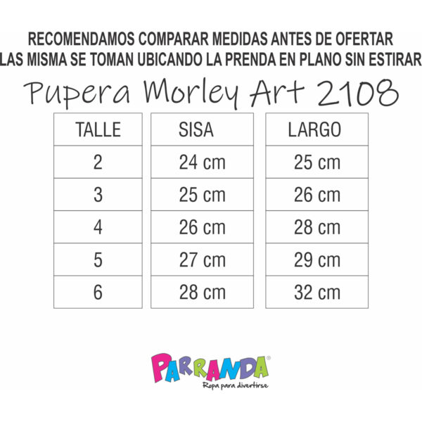 Art 2108 / Remeras Morley Estampado Corta volado Bebe Talle 2 al 6 - Image 7