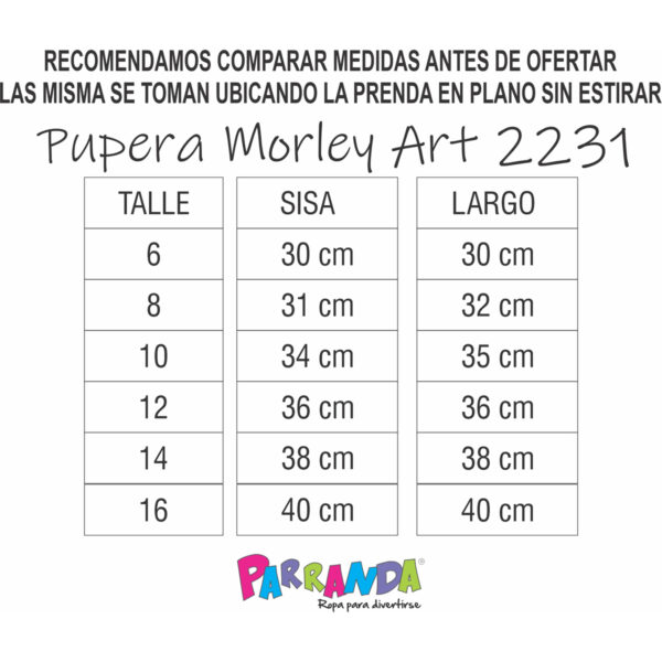 Art 2231 / Remera Top Manga Volado de Morley talle 6 al 16 - Image 8