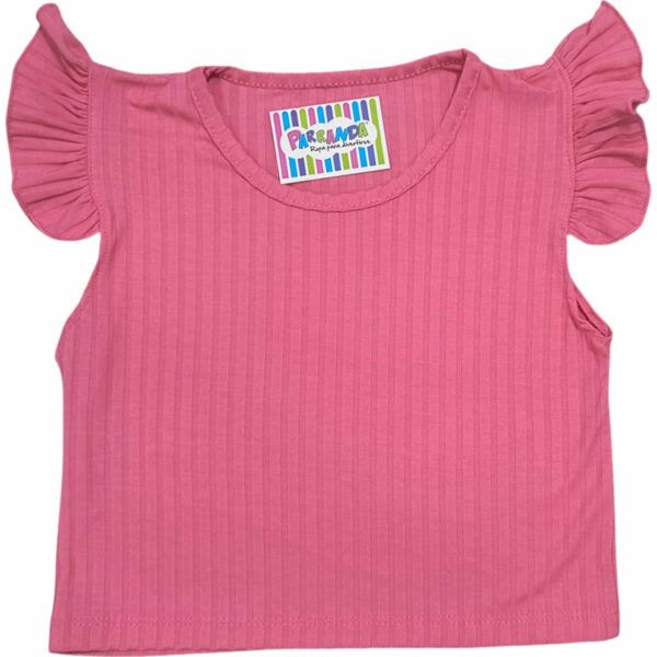 Art 2231 / Remera Top Manga Volado de Morley talle 6 al 16 - Image 2