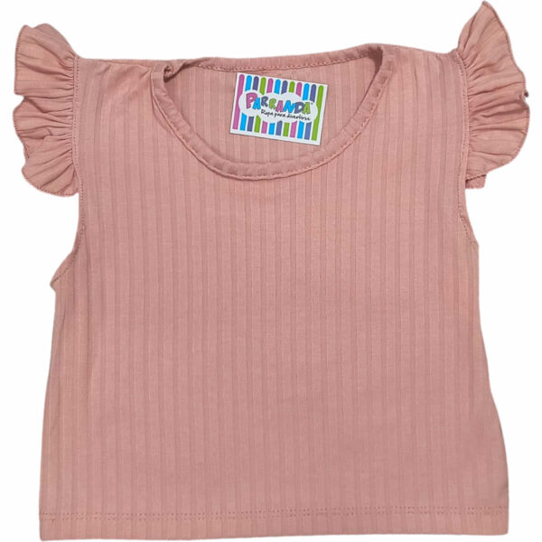 Art 2231 / Remera Top Manga Volado de Morley talle 6 al 16 - Image 3