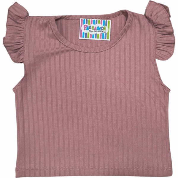 Art 2231 / Remera Top Manga Volado de Morley talle 6 al 16 - Image 4