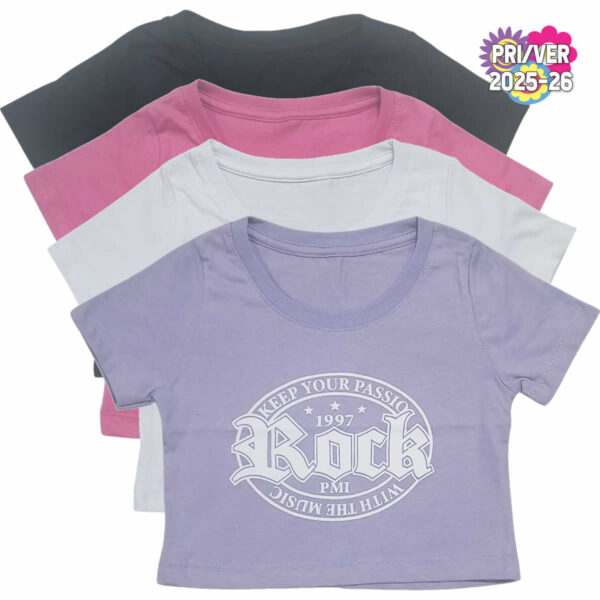 Art 2235 / Remera Pupera Over de Algodon Peinado con Estampa talle 6 al 16