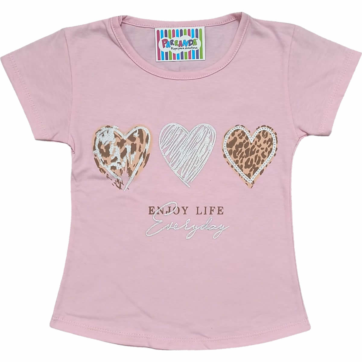 Art 2213-3 / Remeras de Algodón Peinado Con Estampa y Brillo Talle 4 al 16 - Image 5