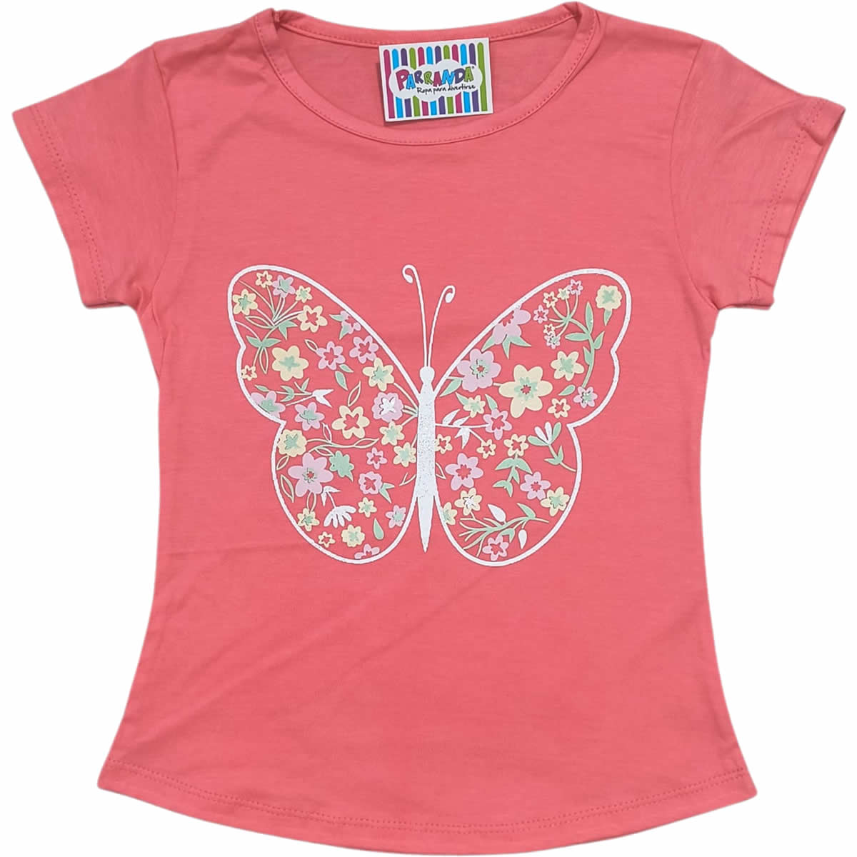 Art 2213-2 / Remeras de Algodón Peinado Con Estampa y Brillo Talle 4 al 16 - Image 2