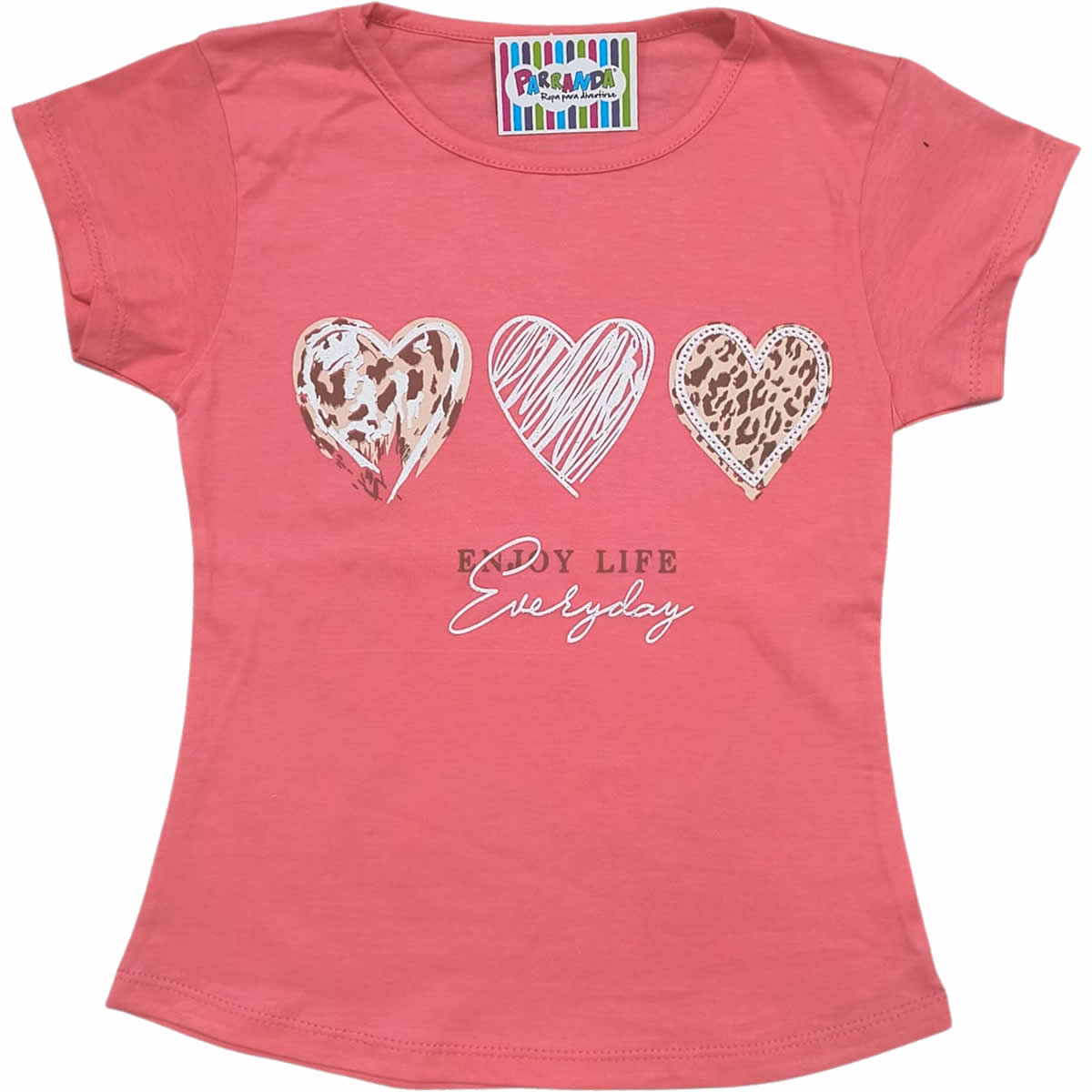 Art 2213-3 / Remeras de Algodón Peinado Con Estampa y Brillo Talle 4 al 16 - Image 4