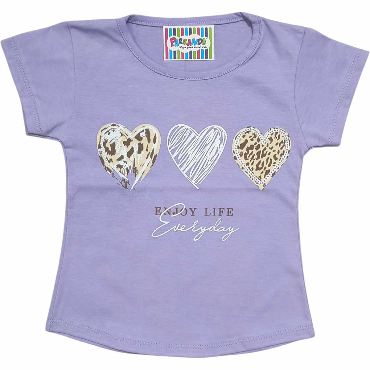 Art 2213-3 / Remeras de Algodón Peinado Con Estampa y Brillo Talle 4 al 16 - Image 2