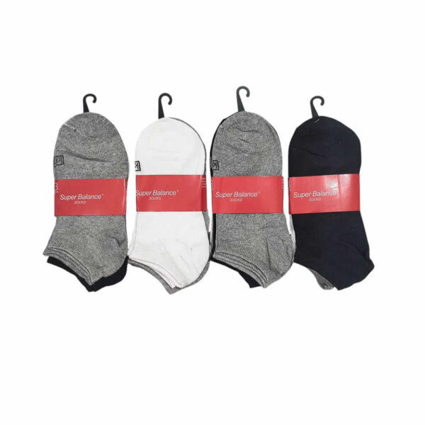 Art 2402 / Pack X 12 Soquetes Algodón Unisex Talle Unico 35-40 Super Balance
