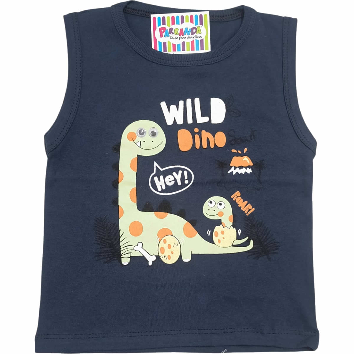 Art 2119 / Musculosas de Algodón con Estampa Bebe Ojitos Talle 2 al 6 - Image 3