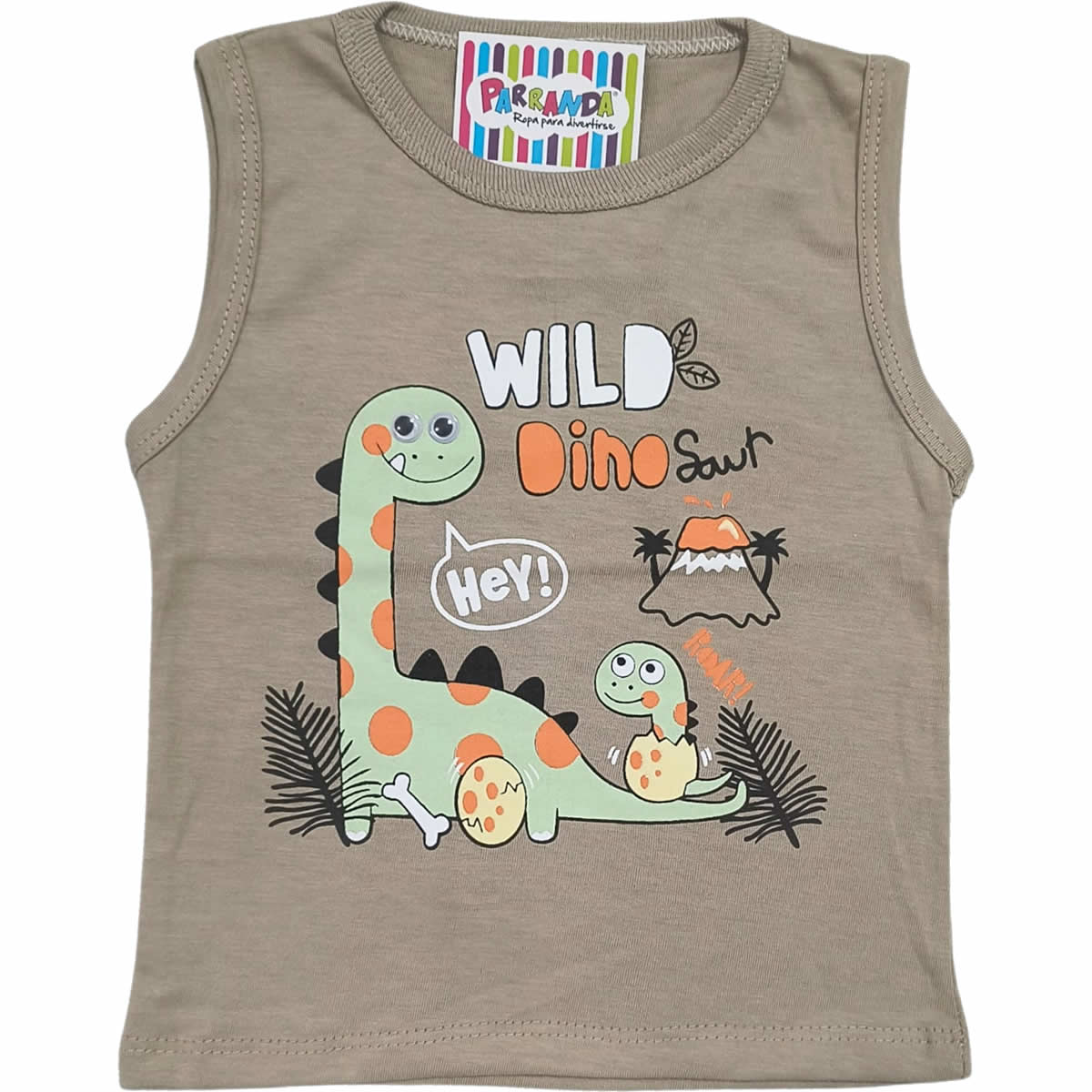 Art 2119 / Musculosas de Algodón con Estampa Bebe Ojitos Talle 2 al 6 - Image 5