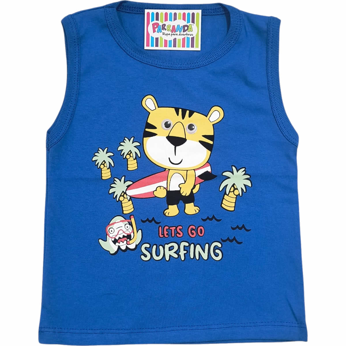 Art 2119 / Musculosas de Algodón con Estampa Bebe Ojitos Talle 2 al 6 - Image 6