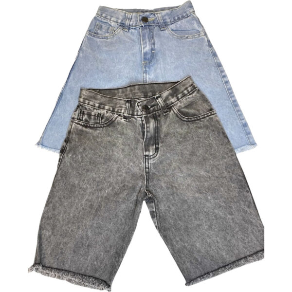 Art 2336 / Bermuda Jean Gris y Azul Talle 4 al 16