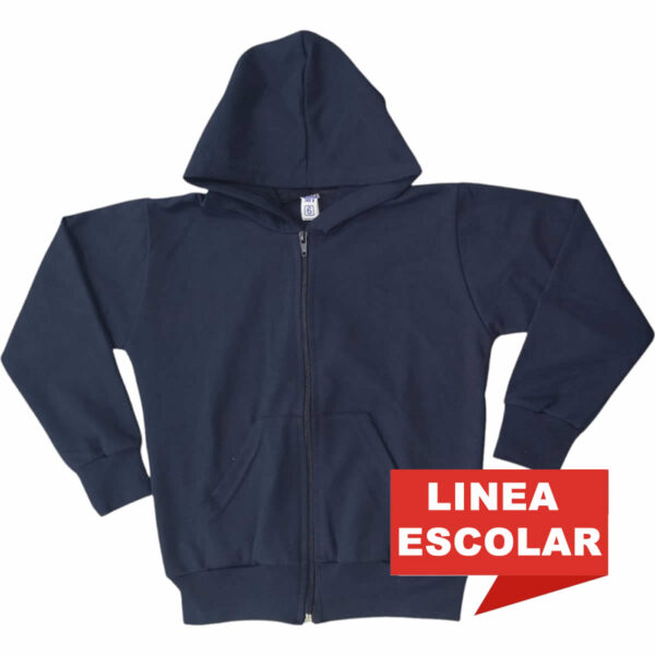 Art 2337 / Campera Escolar Azul de de Algodon Rustico 6 al 16