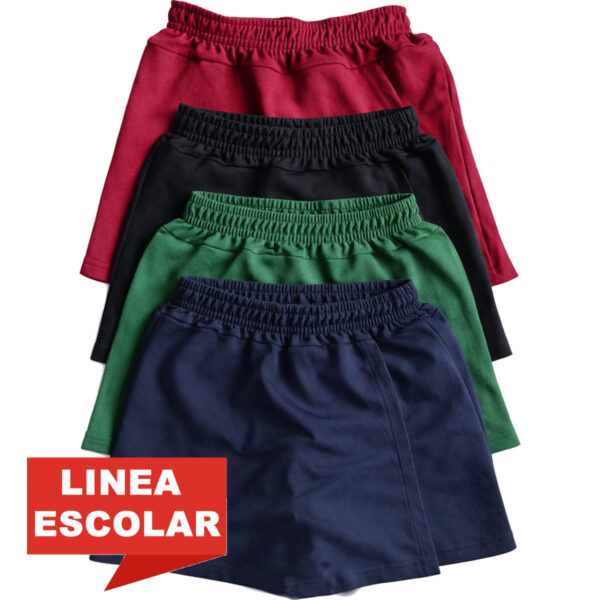 Art 2252 / Short Pollera de Algodon Rustico 6 al 16