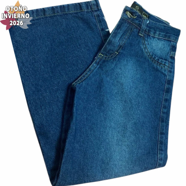 Art 2602 / Jean wild Leg Azul localizado talle 4 al 16