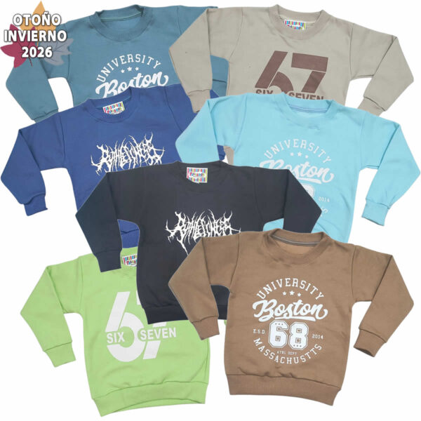 Art 2708 / Buzos de Algodon con Friza Talle 4 al 16