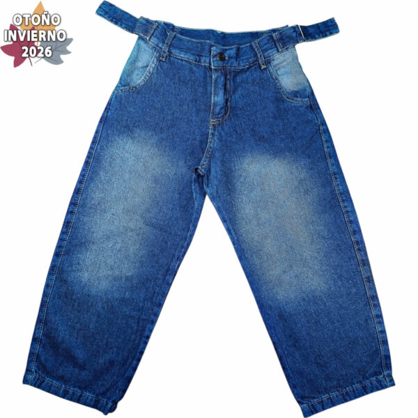 Art 2709-2 / Jean Baggie Cintura Ajuste Azul Talle 6 al 16