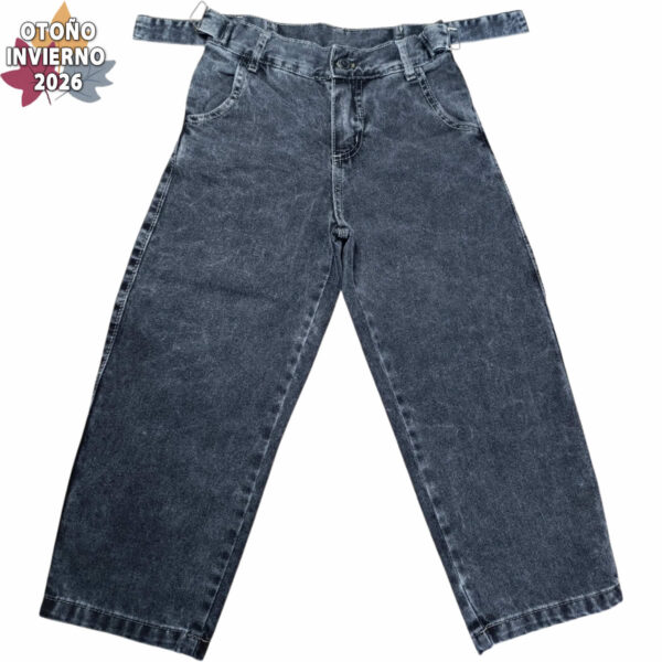 Art 2709-3 / Jean Baggie Cintura Ajuste Gris Talle 6 al 16