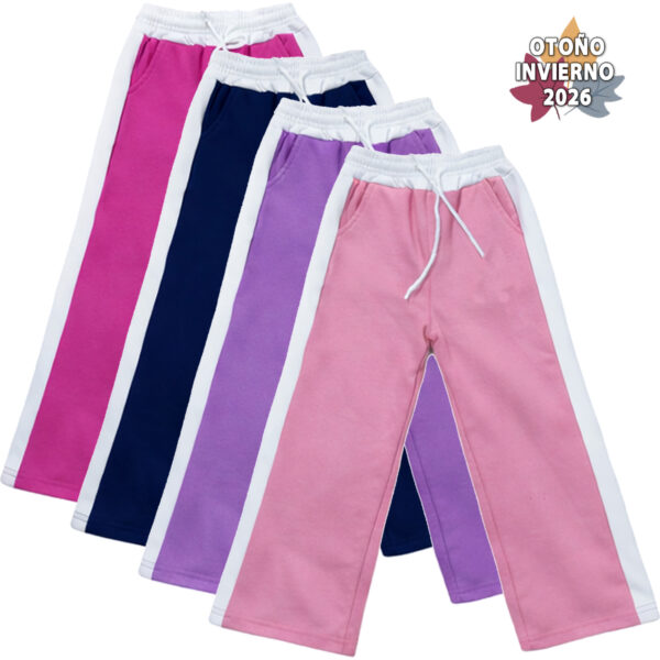 Art 2613 / Palazzo Combinado de Algodon Frizado  Talle 6 al 16