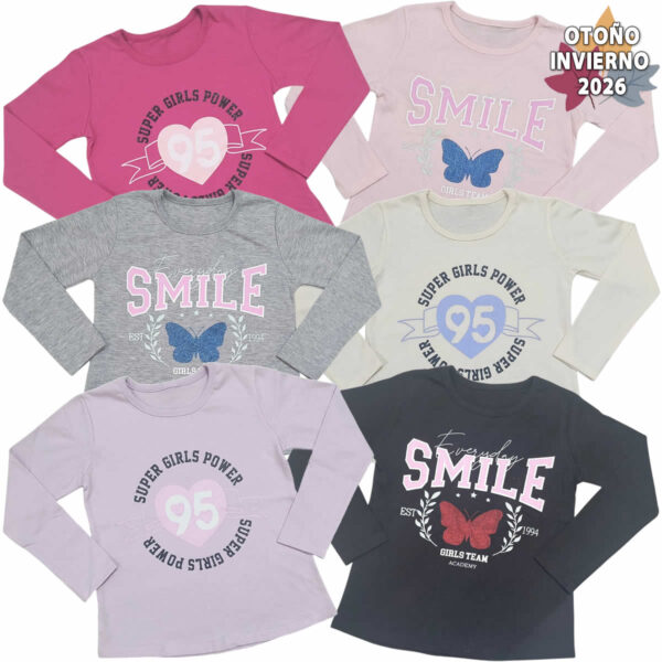 Art 2615 / Remeras de Algodon Peinado Talle 4 al 14