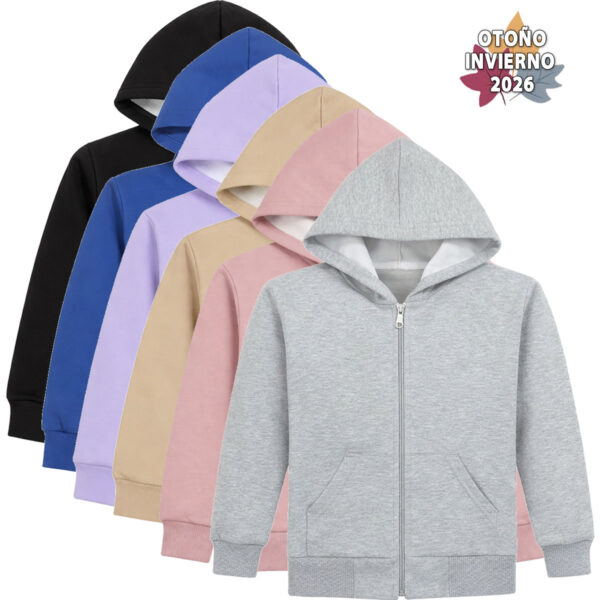 Art 2717 / Camperas de Algodon Frizado Peinado unisex - Talle 4 al 16