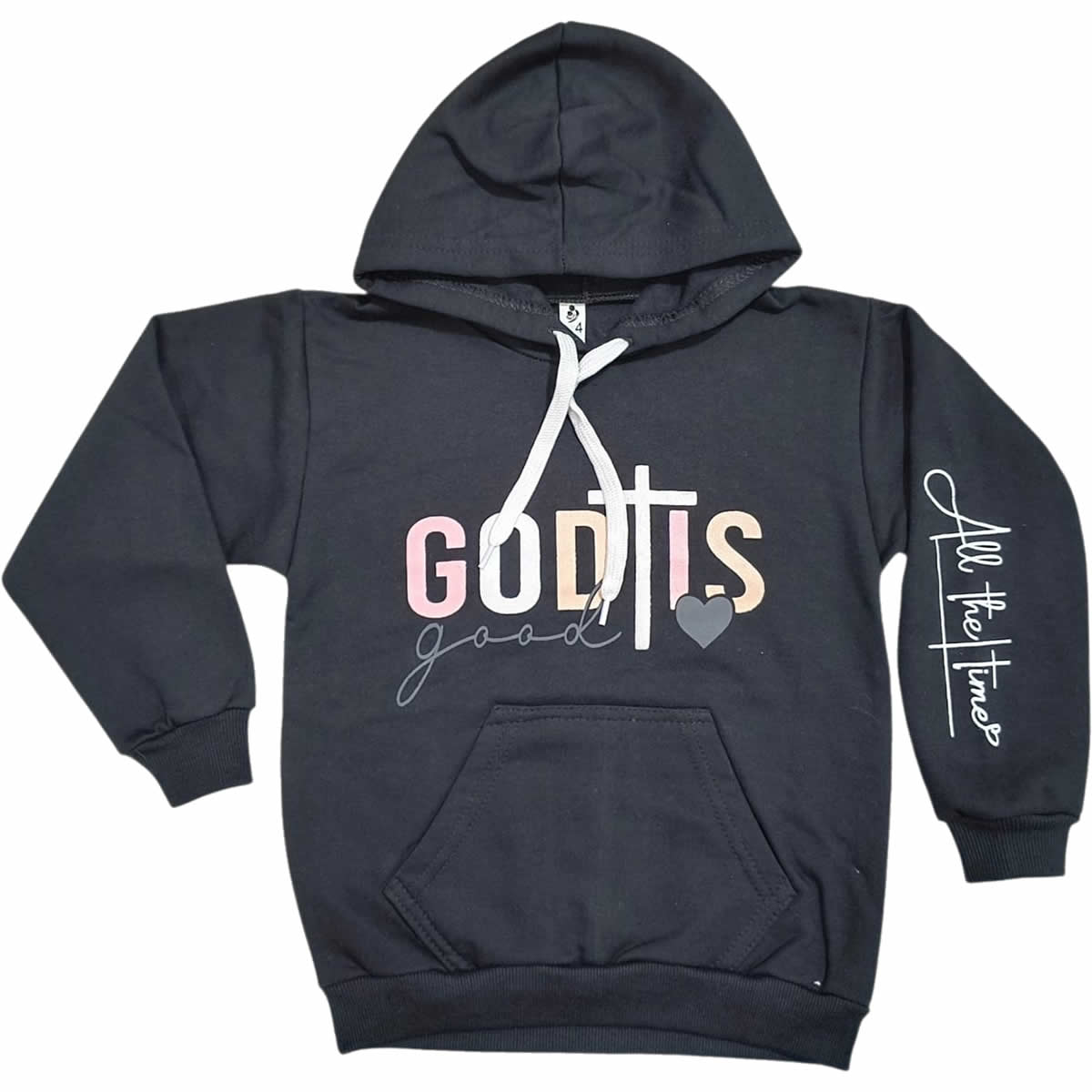 Art 2621 / Buzo Capucha Algodon Frizado con Estampa brillo - Talle 4 al 16 - Image 9