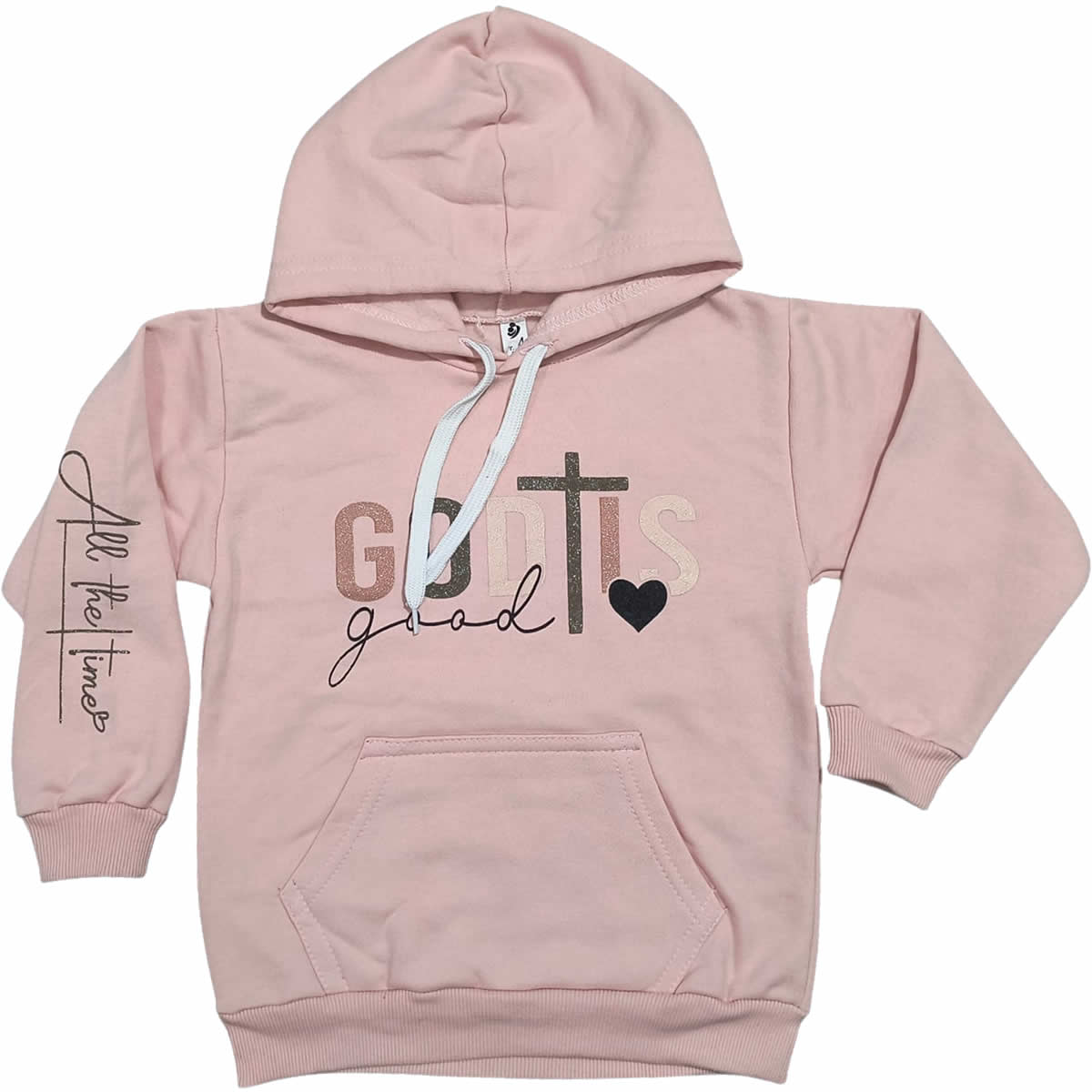 Art 2621 / Buzo Capucha Algodon Frizado con Estampa brillo - Talle 4 al 16 - Image 7