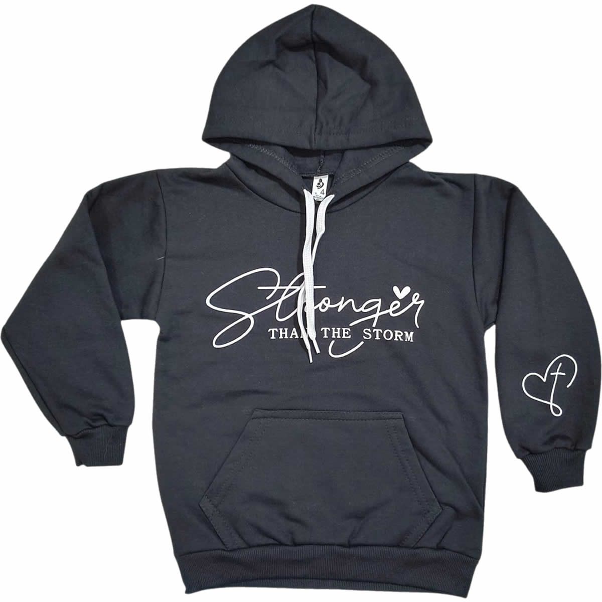 Art 2621 / Buzo Capucha Algodon Frizado con Estampa brillo - Talle 4 al 16 - Image 6