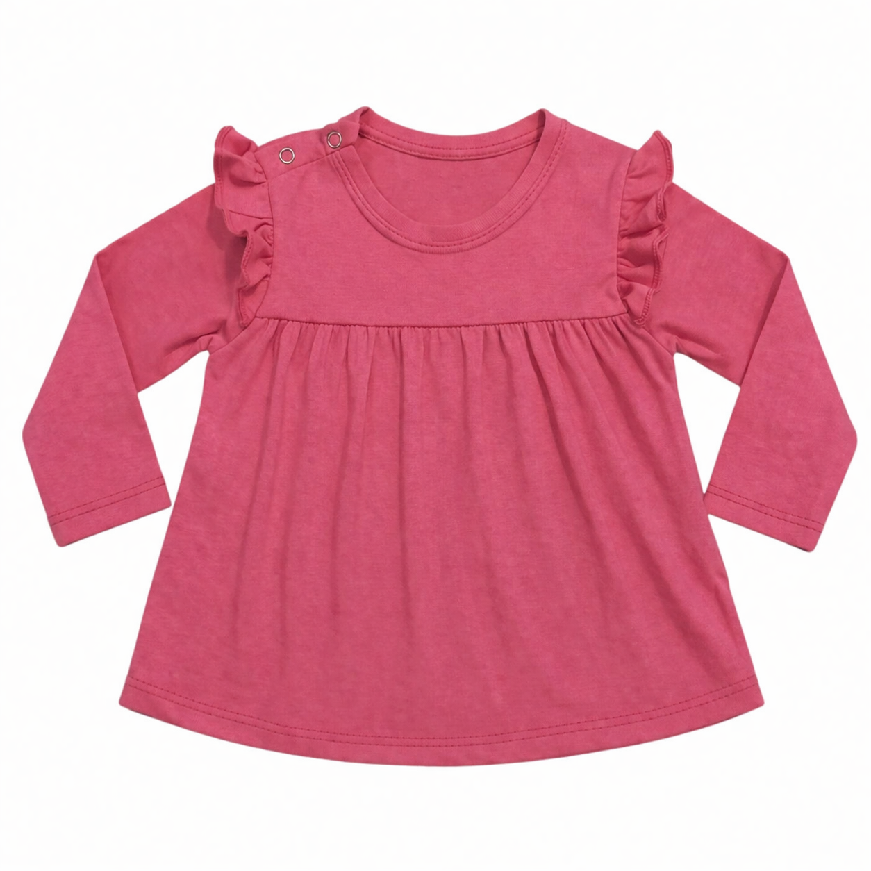 Art 2517 / Remeras Algodon Peinado Volado Bebe - talle 2 al 5 - Image 3