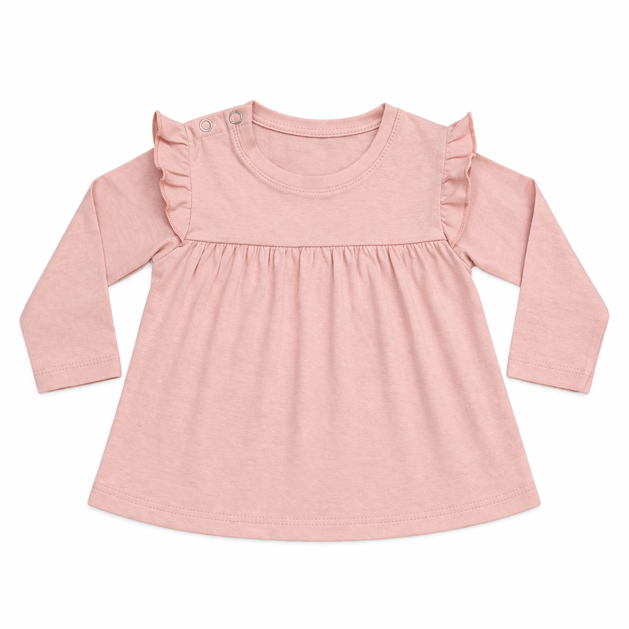 Art 2517 / Remeras Algodon Peinado Volado Bebe - talle 2 al 5 - Image 4