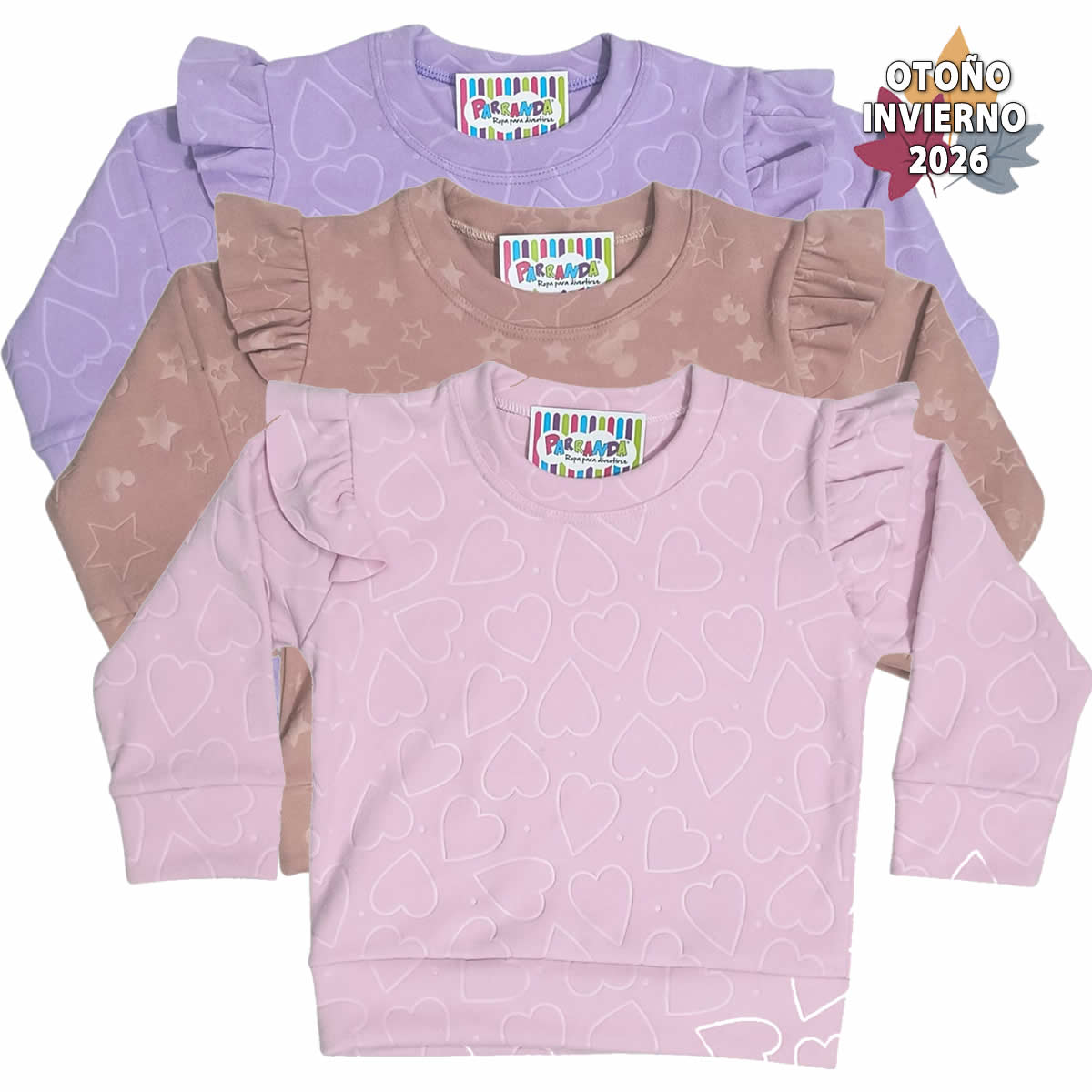 Art 2518 / Buzos de Bebe en Darlom tramado Volado - talle 2 al 6